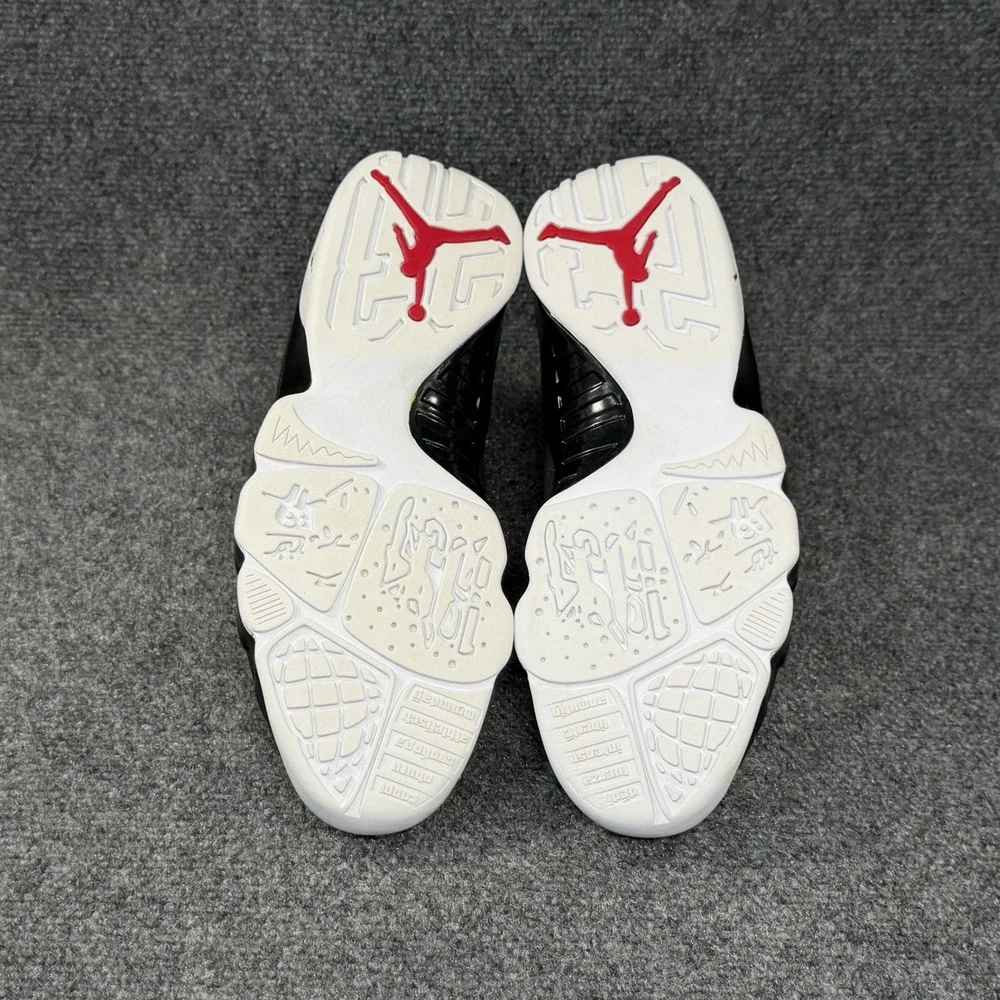Jordan 9 Retro 2010 Shoes Men's 10 White Black Red Athletic Hooping Sneakers